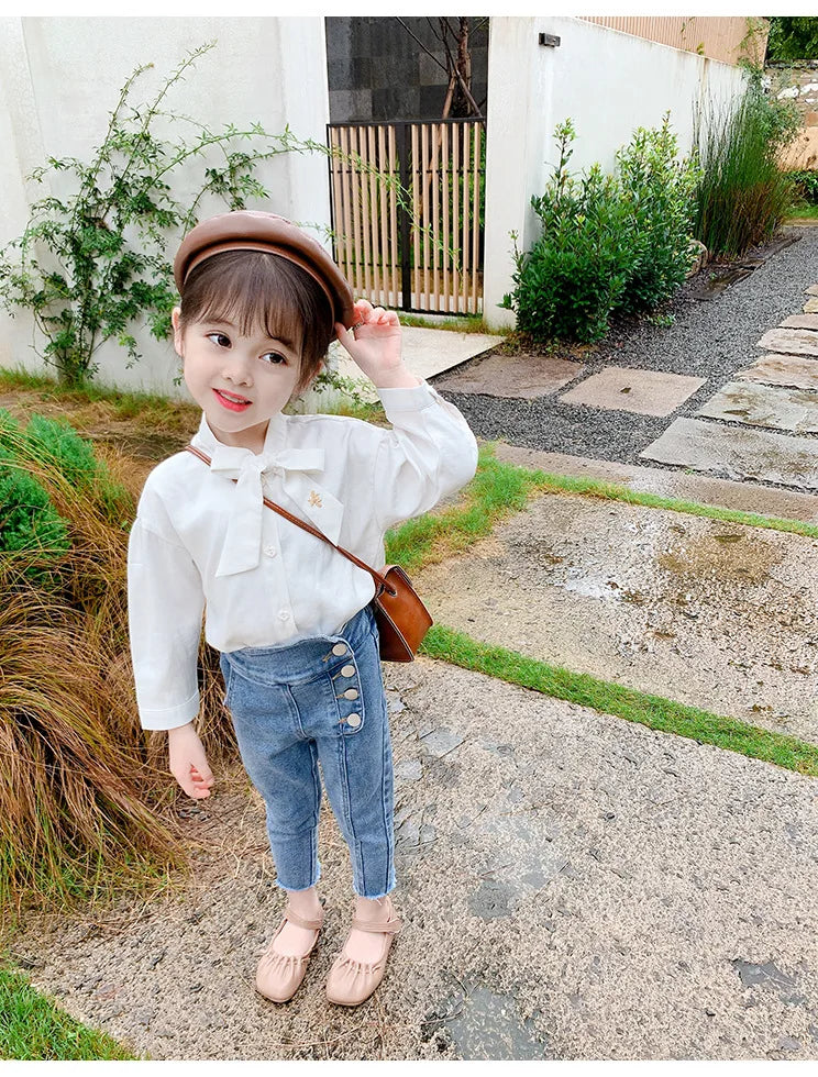 Spring New Arrival Girls Fashion Denim Pants Kids Jeans Trousers  Kids Jeans Girls