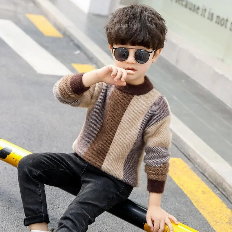 Children's sweater Winter New Cotton Clothing  Sweater teenage boys Sweater Children's clothing fall knit sweater 10 12 14 years