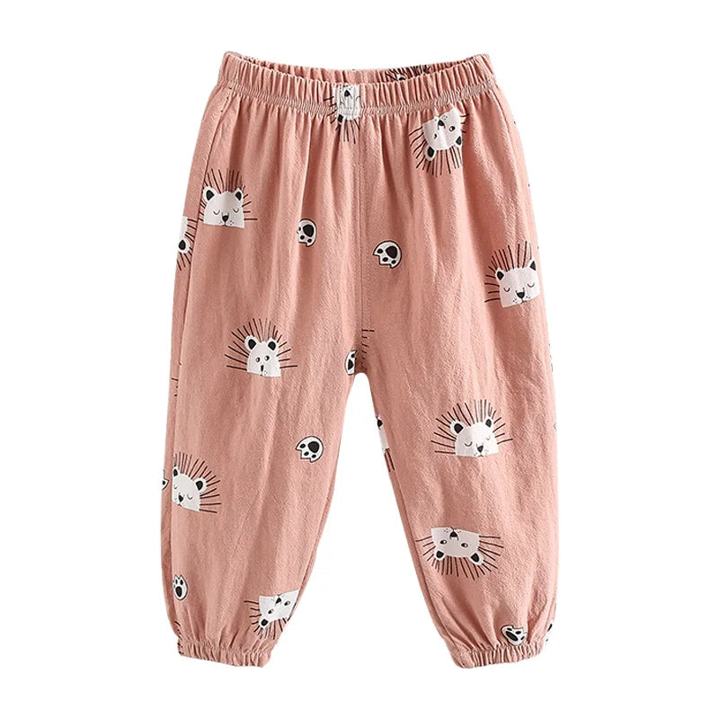 Summer Baby Boys Girls Harem Pants Kids Children Thin Anti Mosquito Pants Boys Girls Clothes Kids Casual Pants Joggers 2 4 6 8Y