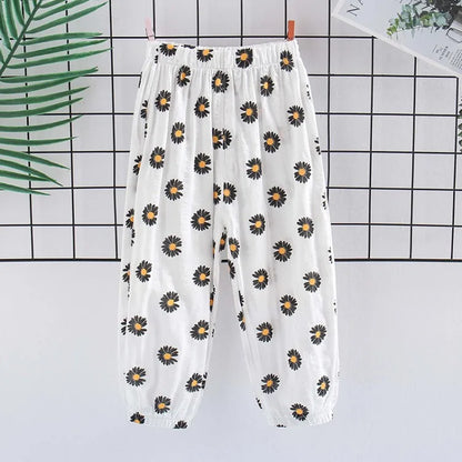 Summer Baby Boys Girls Harem Pants Kids Children Thin Anti Mosquito Pants Boys Girls Clothes Kids Casual Pants Joggers 2 4 6 8Y