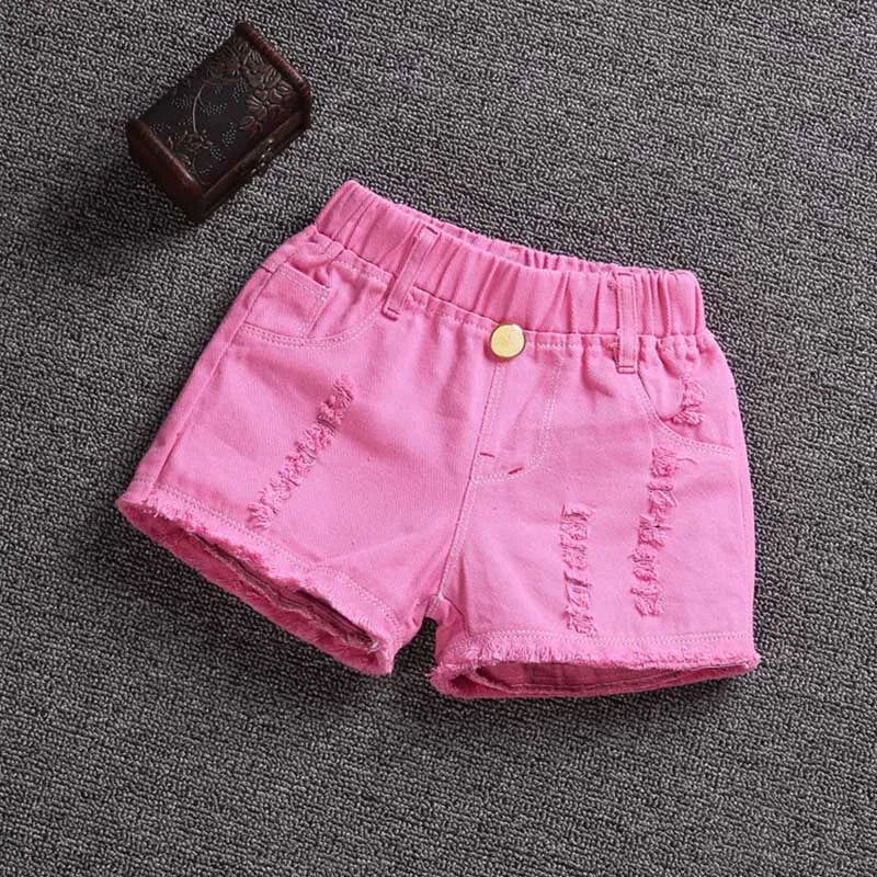 Kids Girl Summer Pants 3-9 Years Children Casual Candy Color Cotton Short Pants