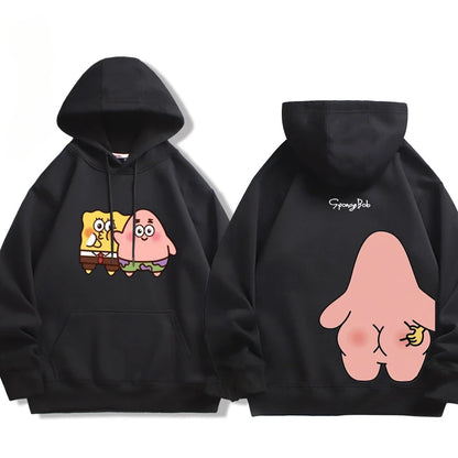 SpongeBob SquarePants and Patrick Star Cartoon Anime periphery Father son hoodie in Spring and Autumn Parent Child Hoodie