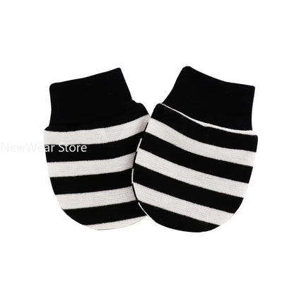 2PCS Baby Anti Scratching Soft Cotton Gloves Newborn Protection Face Scratch Anti-Grab Mittens Kids Infant Handguard Supplies