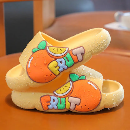 Children's Slippers Summer New 2024 Girls Indoor Non-Slip Baby Sandals Cartoon Cute Girls Boys Slippers