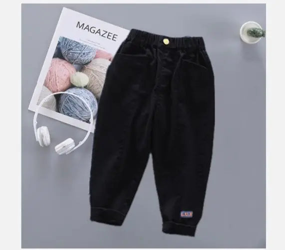 New Cotton Cargo Pants For 2-6 Years Old Solid Boys Casual Sport Pants Enfant Garcon Kids Children Trousers