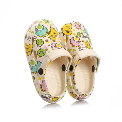 Summer Children Slippers Cute Cartoon Print Hole Shoes Soft Anti-Slip Slippers Sandal for Boy Girl Fashion Beach Flip Flop