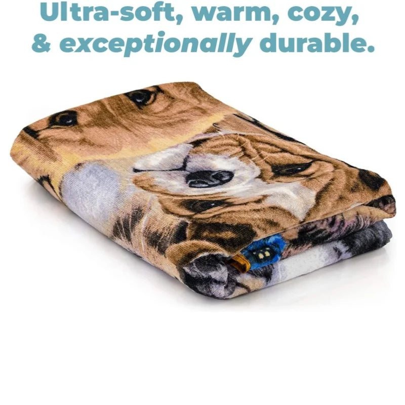 Multi-dog single-sided printed element microfiber beach towel Bath towel super absorbent, soft, easy to carry home essential