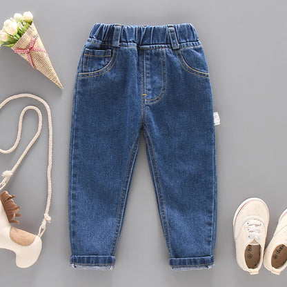 Jeans Girl Solid Color Girl Jeans Spring Autumn Jeans Kids Casual Style Children Clothes