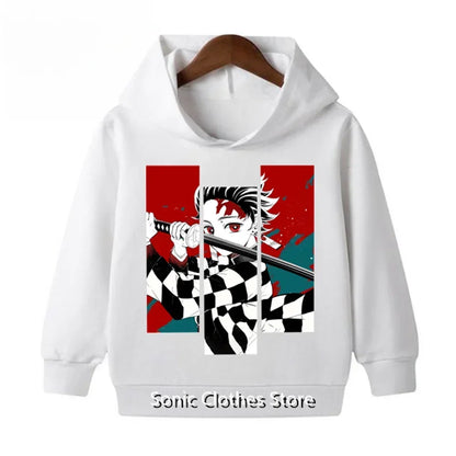 Anime Demon Slayer Kimetsu no Yaiba 3D Printed Hoodies Fashion KidsHoodie Harajuku Sweatshirts Boys Girls Tracksuits Clothes