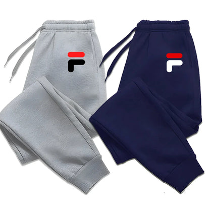 Mens Casual Pants Autumn Winter Fleece Sweatpants Men Running Jogger Sports Gym Trousers Fashion Solid Color Workout Long Pants