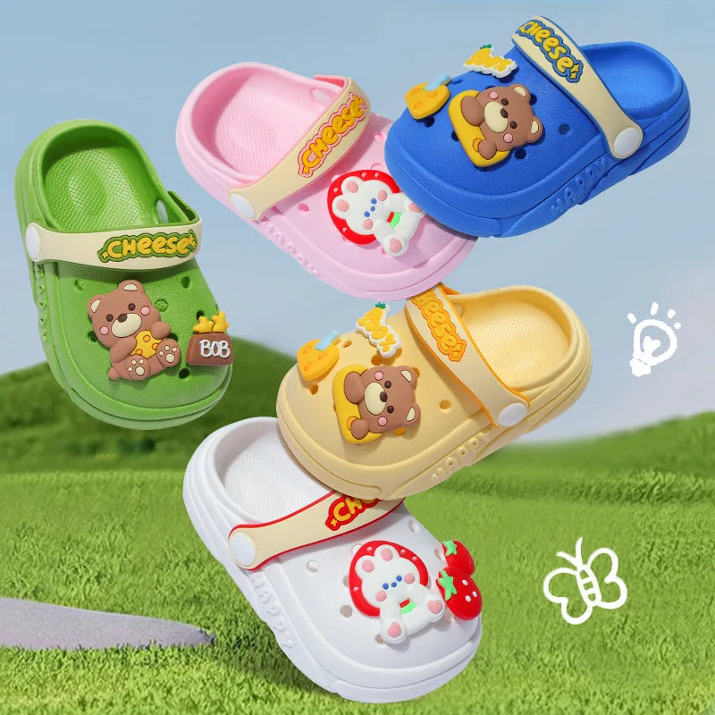 Children's slippers summer new boys shoes cute non-slip girls wear soft soled baby slippers kids shoes for girl