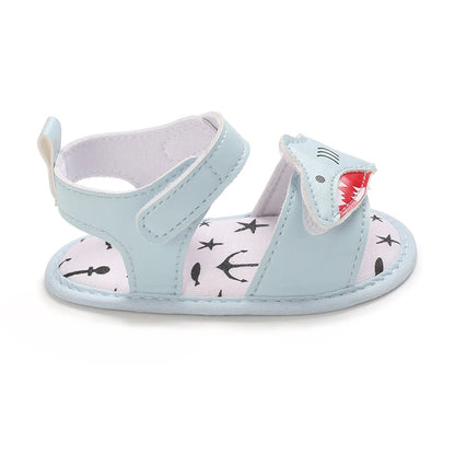 PU Cute Cartoon 0-18M Newborn Baby Boys Summer Shoes Sandals First Walkers Newborn Shoes Casual Soft Sole Sandals 4 Colors