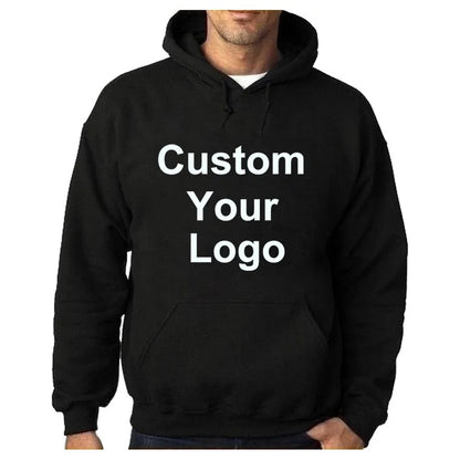 Custom Your Logo Hoodies Men/Women Customize Any Design Style Print Sweatshirt Hooded Autumn Spring Streetwear Hoody Hoodie