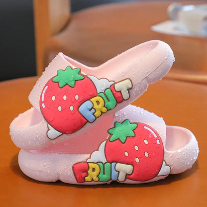 Children's Slippers Summer New 2024 Girls Indoor Non-Slip Baby Sandals Cartoon Cute Girls Boys Slippers