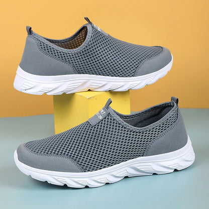 Breathable Summer Summer Sneakers Men Casual Sport Shoes Light Weight Mesh Footwear For Running Slip On Walking Shoes