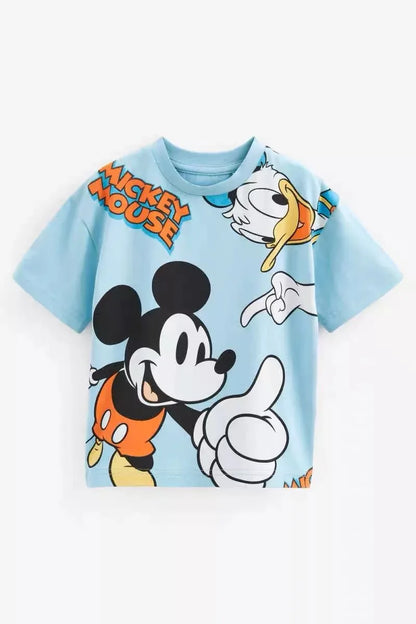 Children Summer Clothes Tees Tops Cartoon Mickey Baby Boys T-shirt Fashion Casual Loose Kids T Shirts Boys' Short-sleeved