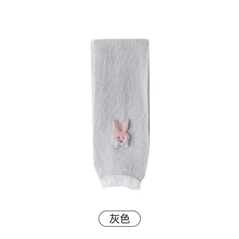 Girls Leggings Kids Hollow Out Pants 1 To 8 Yrs 2024 Summer Children's Clothing Pencil Pant Cartoon Rabbit Trousers Korean Style