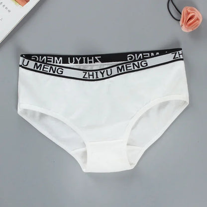 4Pcs Children's Panties 8-14Years Old Teenage Cotton Underwear Sport Puberty Big Girl's Student Briefs