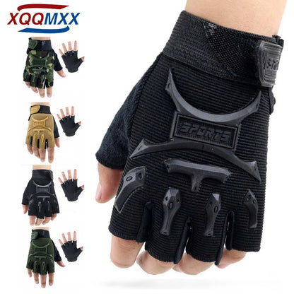 Kids Sport Gloves, Kids Half Finger Gloves, Boys Girls Cycling Gloves, Fishing Gloves for Cycling Camping Fishing Outdoor Sports