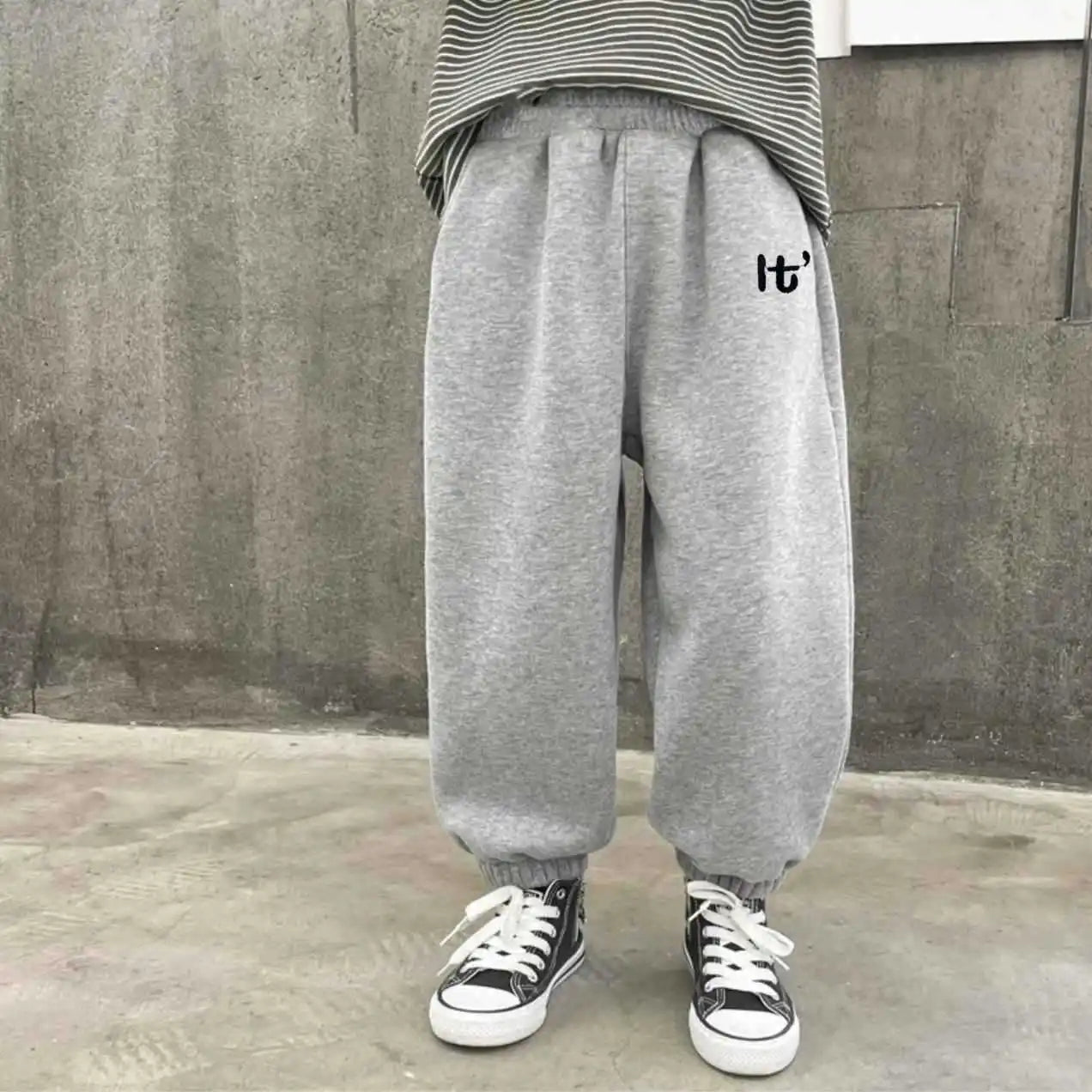 Autumn Children Boy Jogger Pant Cotton Letter Elastic Waist Infant Baby Boys Sports Pant Loose Soft Casual Toddler Boy Sweatpant