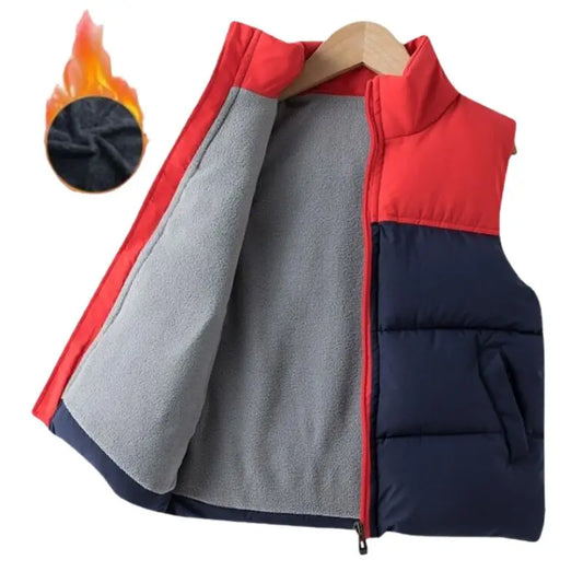 Girls Boys Down Cotton Vests Children's Warm Sleeveless Jacket Kids Waistcoat Outerwear Autumn Winter Boy's Coat