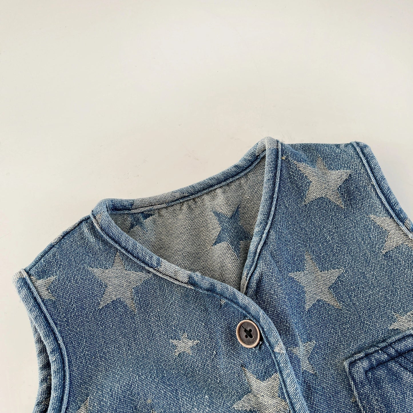 Spring And Autumn Newborn Infant Baby Boys Denim Star Coat Vest Sleeveless Kids Fashion Casual Baby Clothing