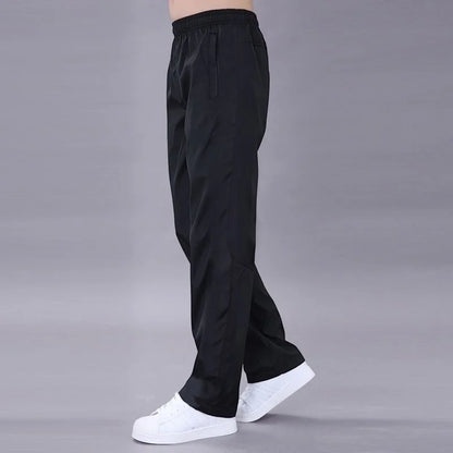 Men's Pants Sweatpant Quick Dry Breathable Pants Spring Sports Trouser Elastic Waist Straight Wide Joggers Running Tracksuit Men