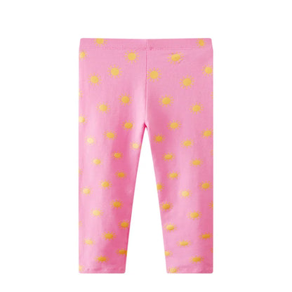 Jumping Meters Girls Pencil Pants Fashion Children's Leggings Floral Full Length Baby Trousers Skinny Pants Costume Children