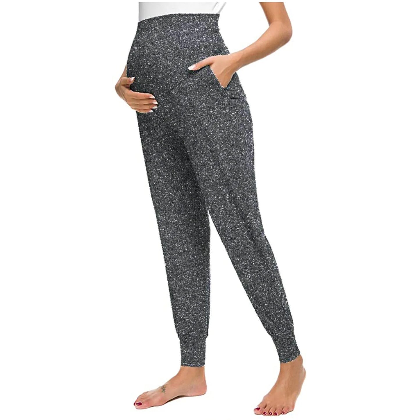 Women's European and American maternity pants, maternity pants, casual home sports pants