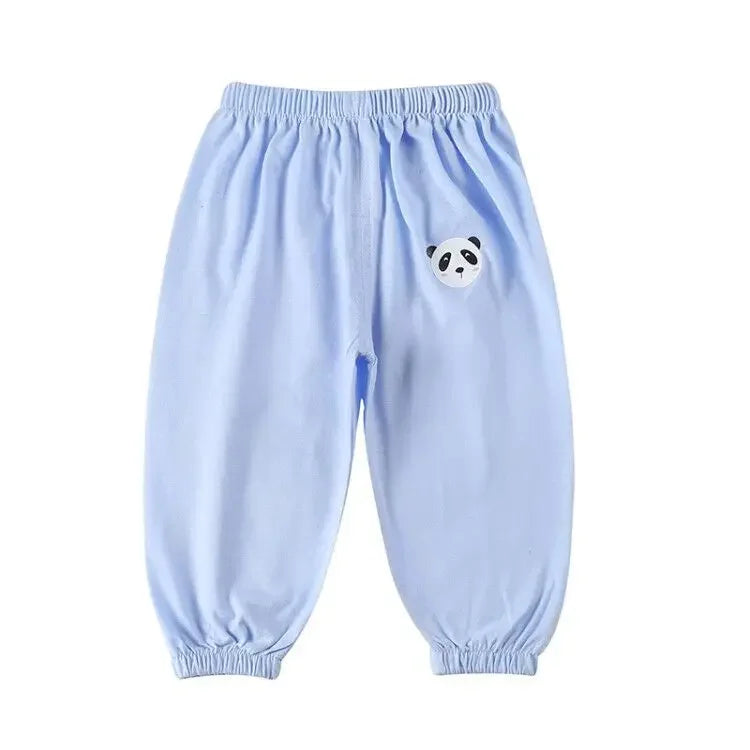 1 2 3 4 5 Years Summer New Children's Cotton Anti- Mosquito Pants for Boys Little Girls Thin Loose Casual Bloomers