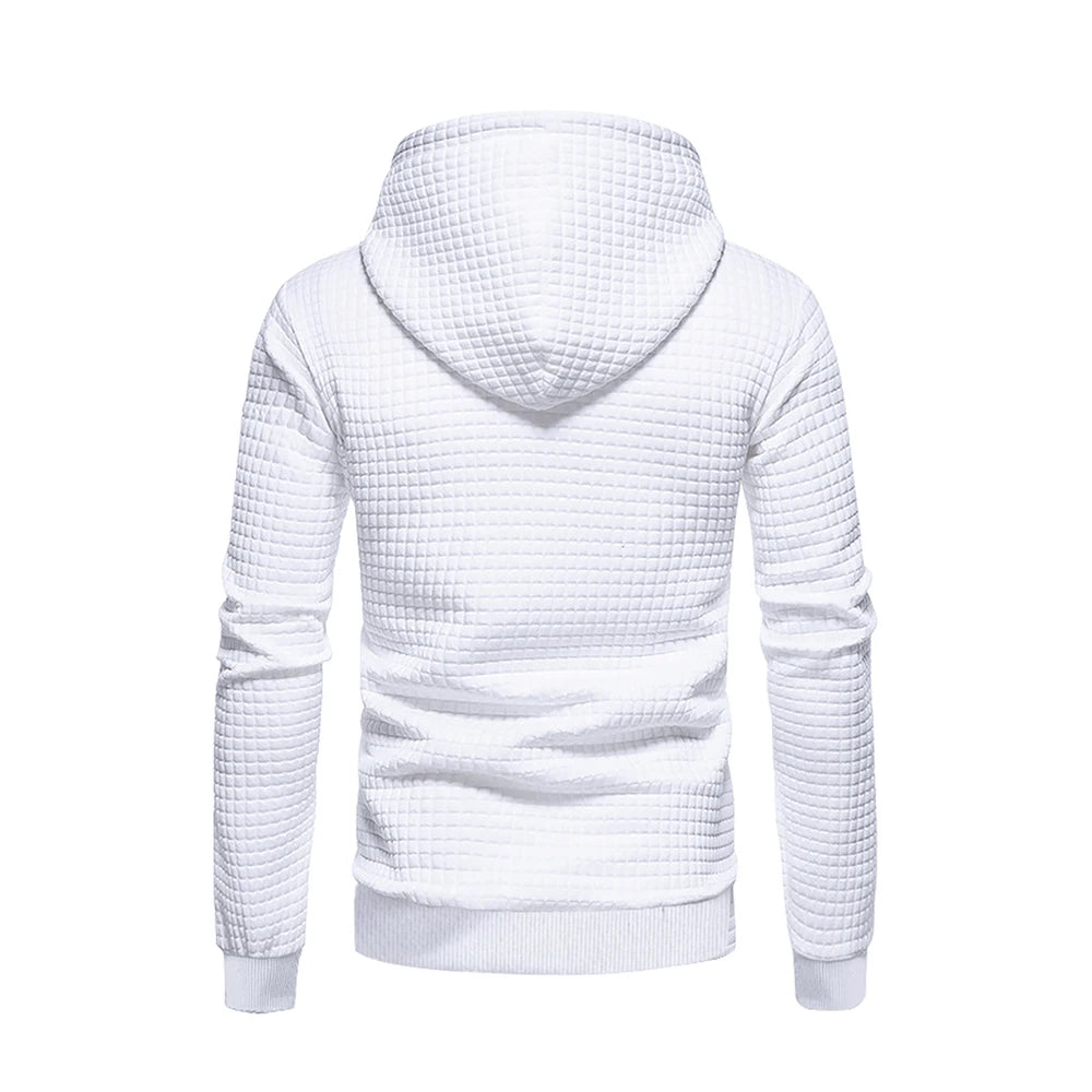 New men's hooded pullover fall casual Slim long-sleeved warm men's sweater knit sweater loose tops outdoor sports men's clothing