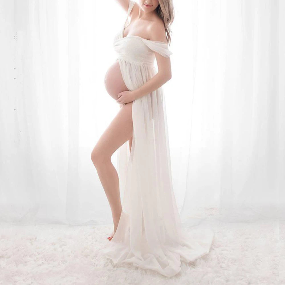 Maternity Dresses For Photo Shoot Sexy Robe Grossesse Shooting Photo Maxi Dress Wedding Party Photography Pregnant Women Clothe