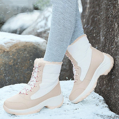 Snow Women Boots Casual Ladies Shoes Platform Women Shoes Flat Keep Warm Boots Ladies Fur Fashion Winter Boots Botas Mujer