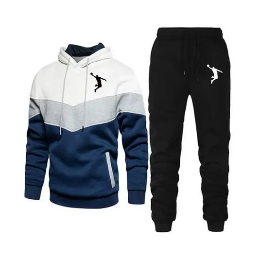 Hoodies Suits Men Two Piece Tracksuit Sweatshirt Sets Thick Sportswear Sport Suits Casual Sweatshirt And Sweatpants New Fashion