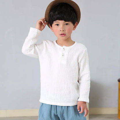 Baby Organic Cotton T-shitrs Newborn Toddlers Boys Tops Casual Spring Summer Cute Soft Muslin Clothes 0-6Years Soft T Shirt