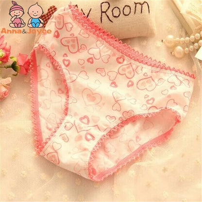 4pcs Girl Panties Kids Underwear Baby Pants Shorts Briefs Cotton Underpants 2-12Years