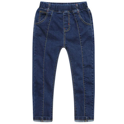 IENENS 4-11 Years Boys Clothes Slim Straight Jeans Classic Bottoms Children Denim Clothing Pants Kids Baby Boy Casual Trousers