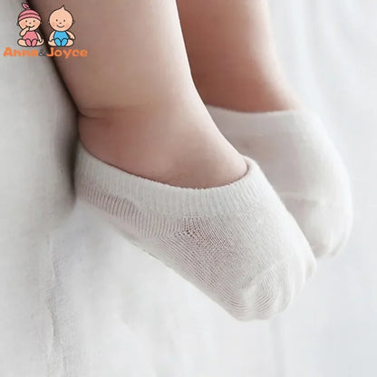 5pairs/lot Fashion Children's Invisible Boat Socks Baby Non Slip Socks Cotton Sock for Girl and Boy