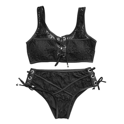 2023 New Lace Bandage Bikini Push Up Swimsuit Women Female Summer Bikini Set Brazilian Biquini Beachwear Bathing Suit