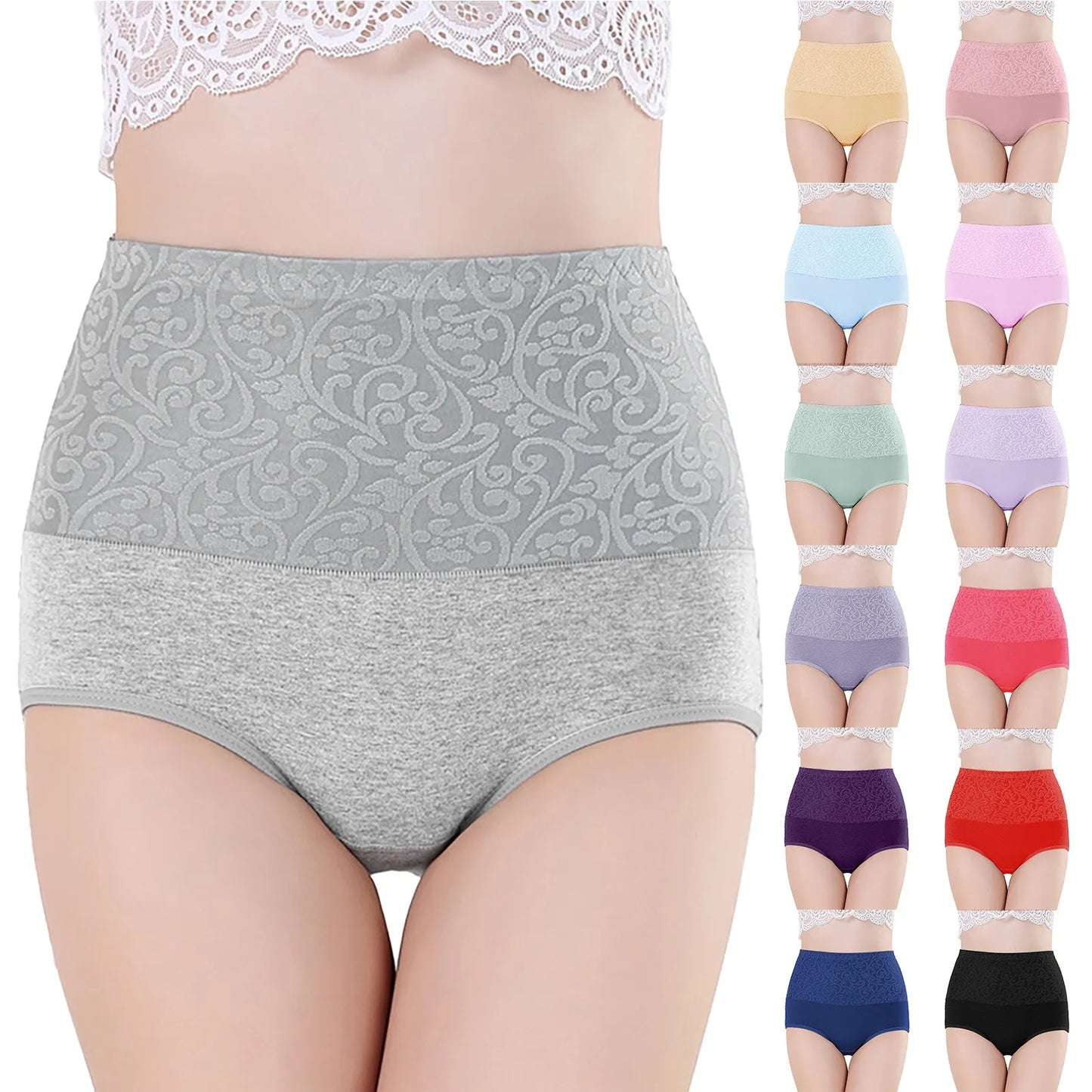 Cotton Panties for Women Plus Size Underwear High Waist Abdominal Briefs Female Girl Postpartum Recovery Panties Women's