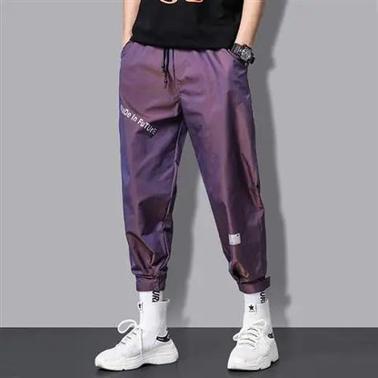 Spring Elegant Fashion Harajuku Slim Fit Ropa Hombre Loose All Match Sport Casual Trousers Gradient Leggings Pockets Harem Pants