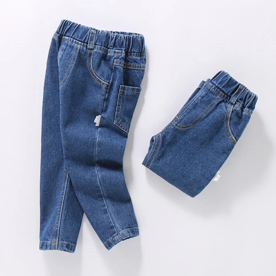 Jeans Girl Solid Color Girl Jeans Spring Autumn Jeans Kids Casual Style Children Clothes