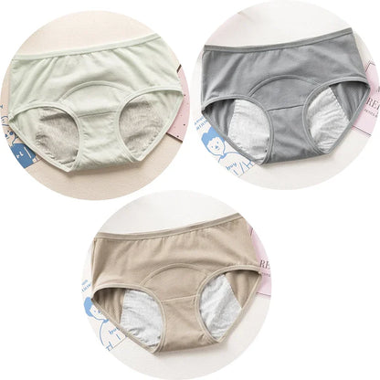 3pcs Cute Cartoon Girls Menstrual  Panties For Teenager Leakproof Physiological Period Underwear Children Panties for periods