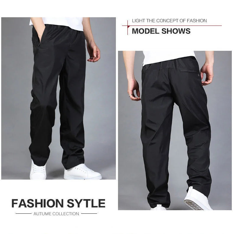 Men's Pants Sweatpant Quick Dry Breathable Pants Spring Sports Trouser Elastic Waist Straight Wide Joggers Running Tracksuit Men