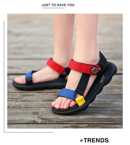 Hot Sale Summer Children Sandals Fashion Sneakers Boy Girls Outdoor Beach Shoes Kids Non-Slip Footwear Sandals