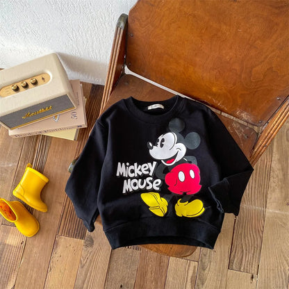 Spring Autumn Children Clothes Tops Long Sleeve Cartoon Sweatshirt Boys And Girls Crewneck Hoodies Disney Kids Clothes Sweater