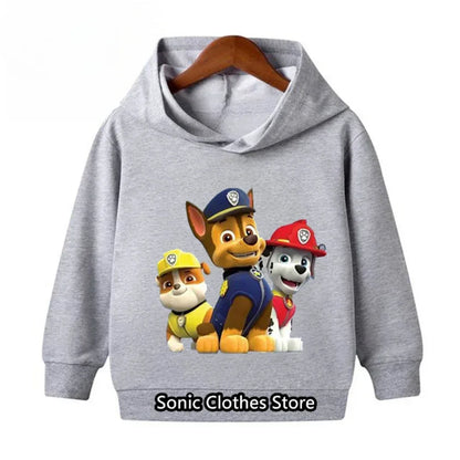 PAW Patrols Hoodie Kids Tops Long Sleeve Clothes Child Boys Girls Clothing Fashion Sweatshirts Spring Baby Boy Clothes