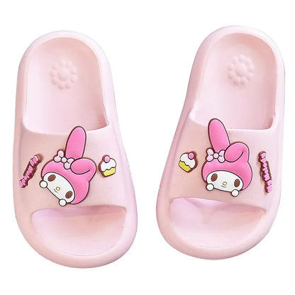 Sanrio Children'S Cartoon Anti-Slip Soft-Soled Slippers Boys And Girls Bathroom Slippers Super Cute Baby Home Casual Shoes