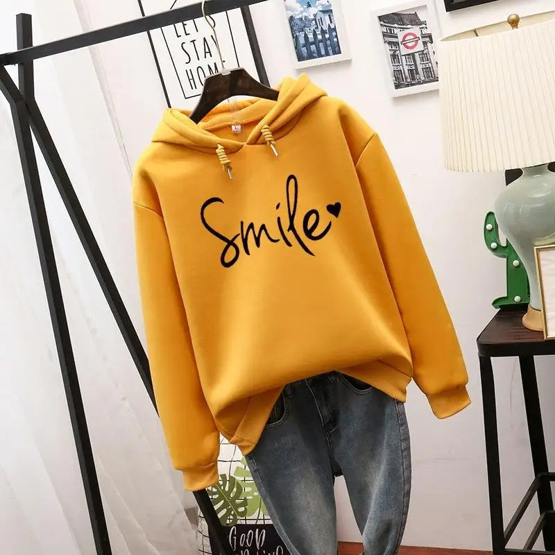 2024 New Fashion Trend Pullover Simple Round Neck Shirt Long-sleeved Lettered Loose Sweater