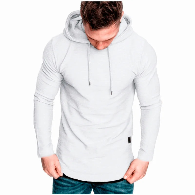 MRMT 2024 Brand New Men's Solid Color Hooded Casual Sports Long-Sleeved T-Shirt Pullover For Male Men's Hoodies Sweatshirts Tops